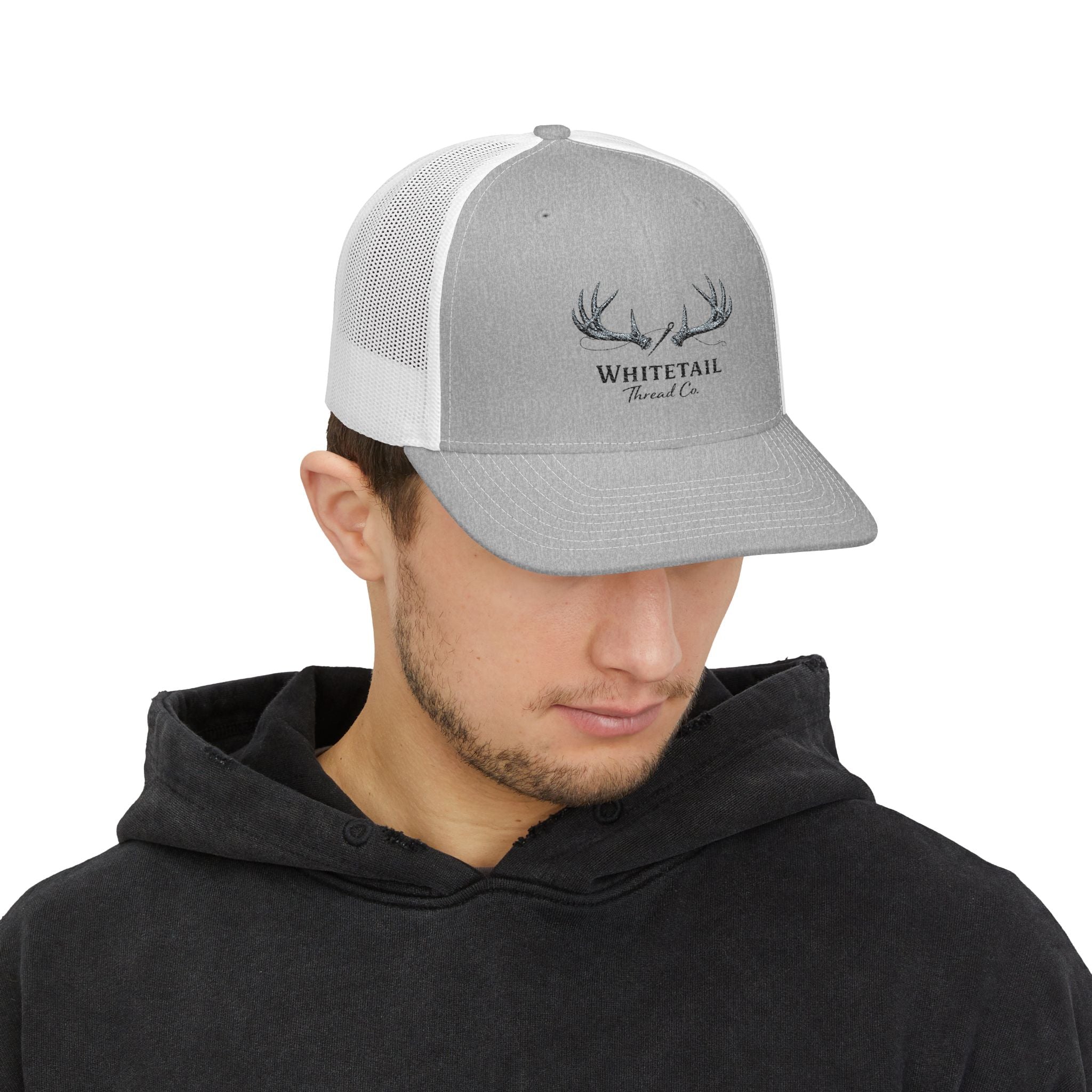 Richardson 112 Hat — Embroidered Whitetail Antlers Snapback