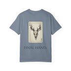 T-Shirt — 'Final Hand' Deer Skull Playing Card Graphic