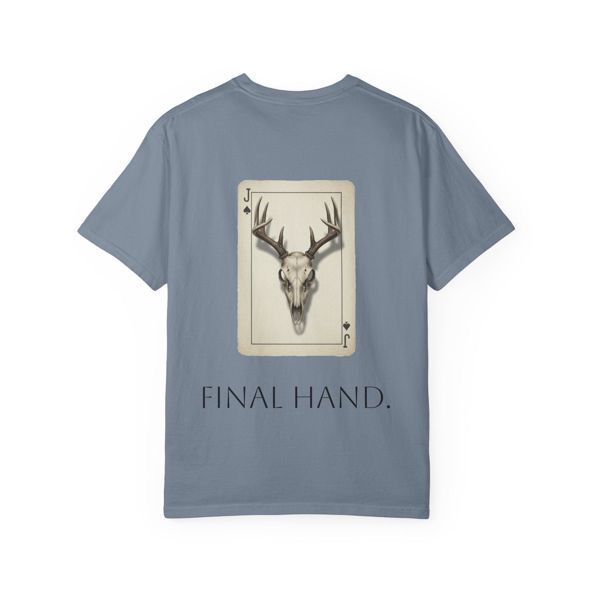 T-Shirt — 'Final Hand' Deer Skull Playing Card Graphic