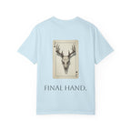 T-Shirt — 'Final Hand' Deer Skull Playing Card Graphic