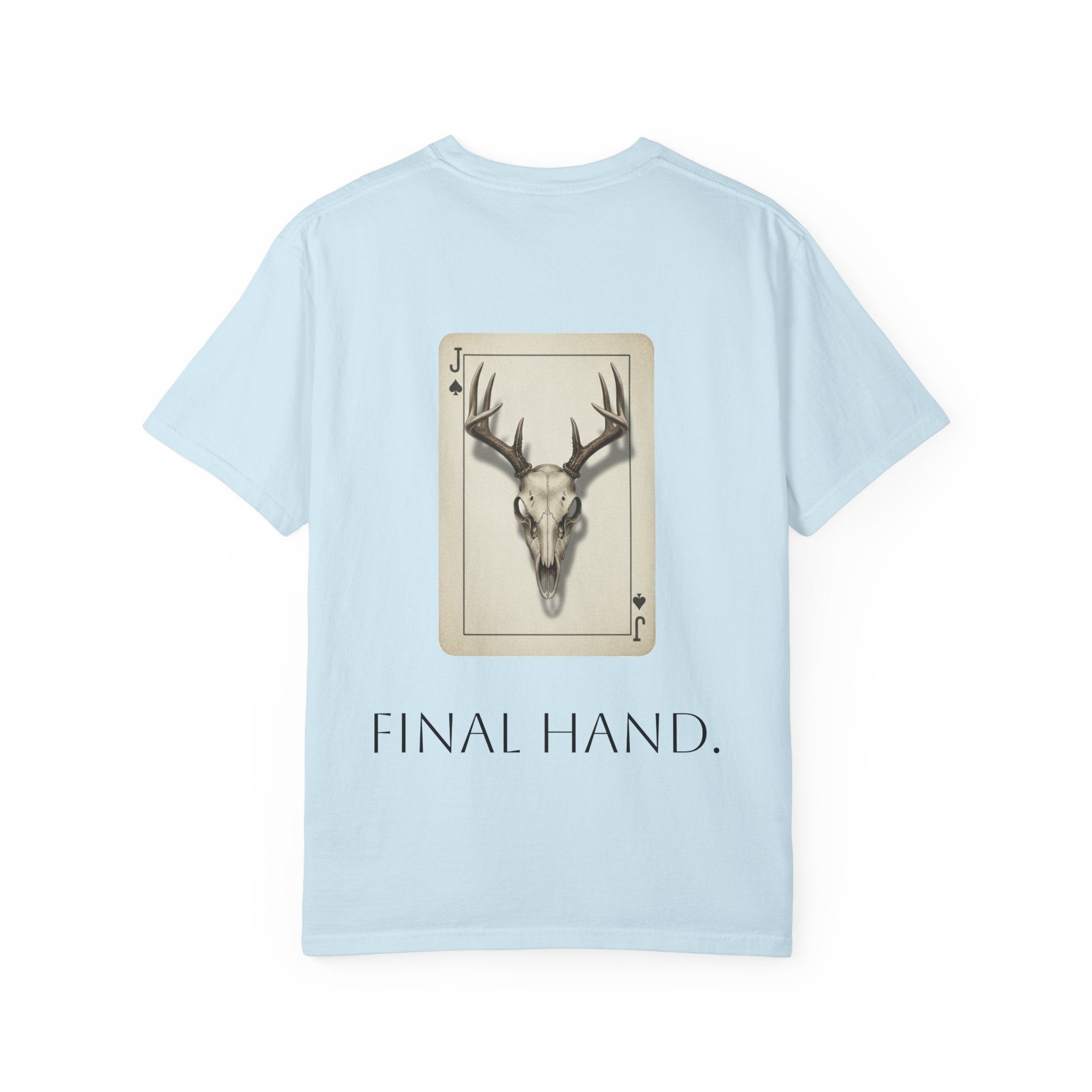 T-Shirt — 'Final Hand' Deer Skull Playing Card Graphic