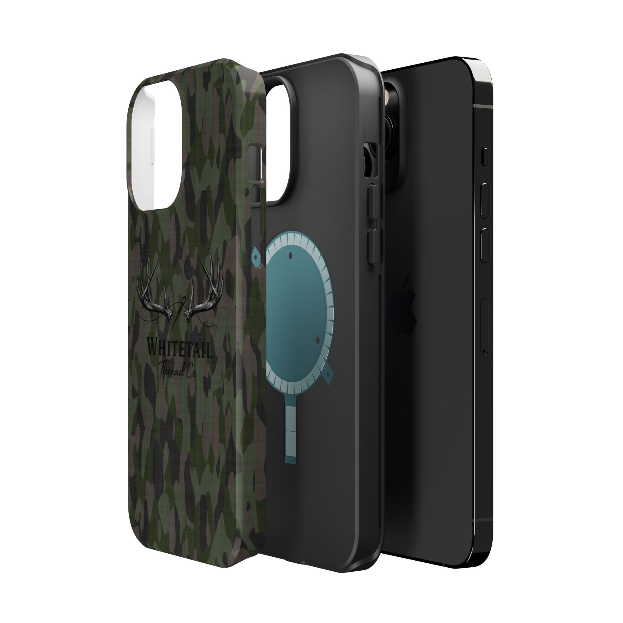 Camouflage Whitetail Antlers Phone Case — Magnetic Impact-Resistant