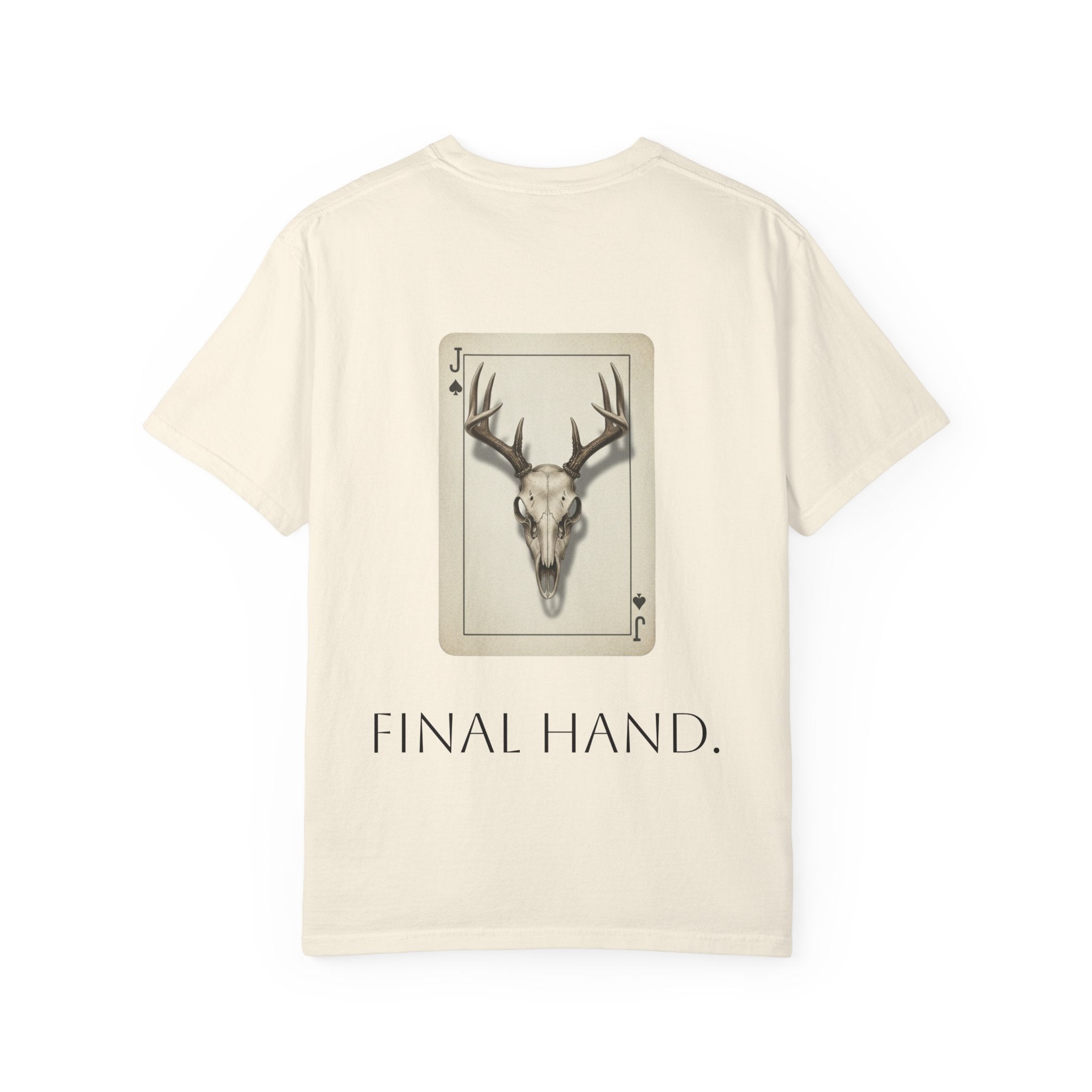 T-Shirt — 'Final Hand' Deer Skull Playing Card Graphic