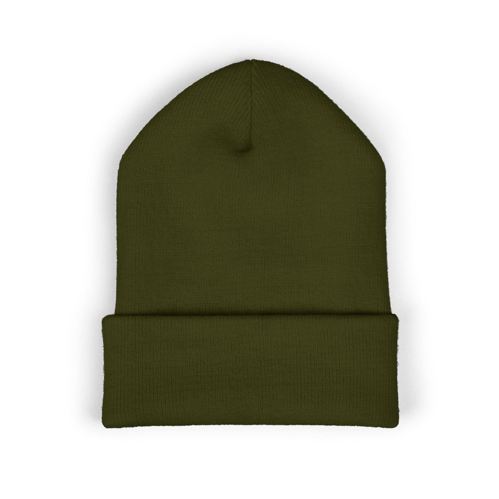 Embroidered 'Whitetail' Antler Knit Beanie — Cozy Hunting & Outdoor Winter Hat