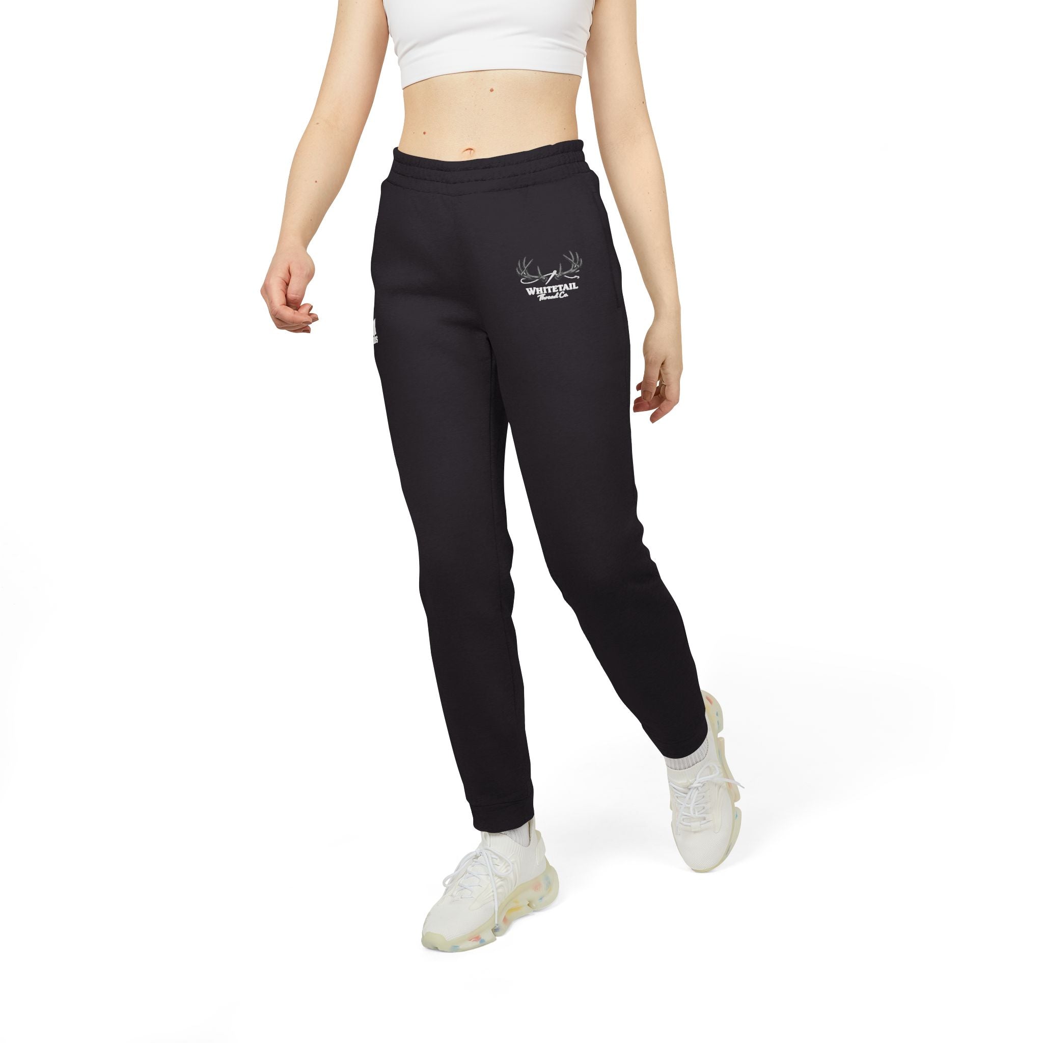 Adidas Fleece Joggers — Antler Logo Sweatpants
