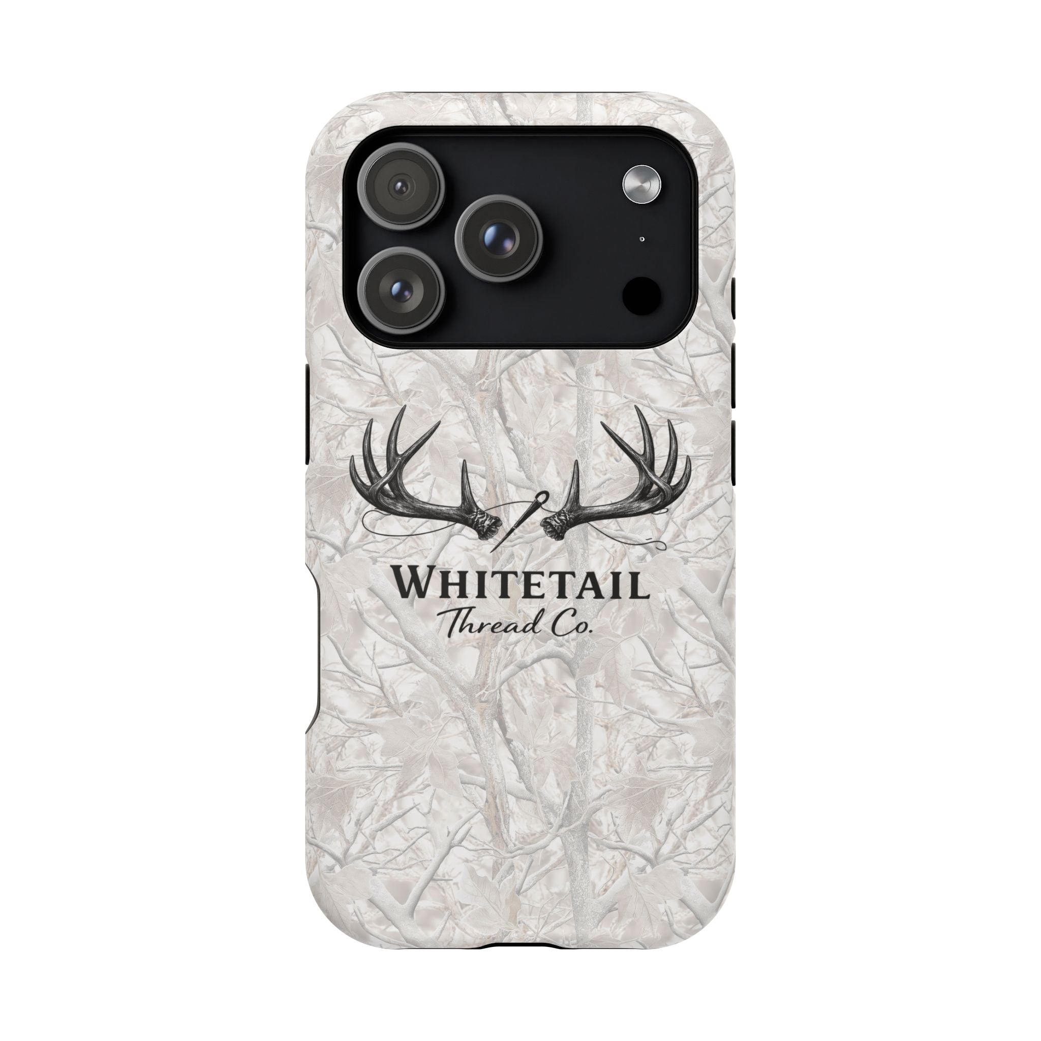 WinterTree Camouflage Whitetail Antlers Phone Case — Magnetic Impact-Resistant