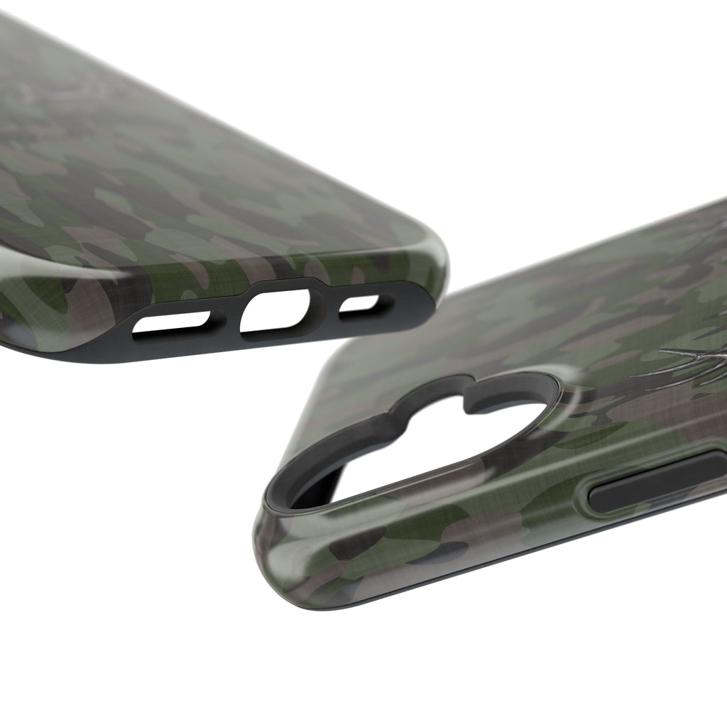 Camouflage Whitetail Antlers Phone Case — Magnetic Impact-Resistant