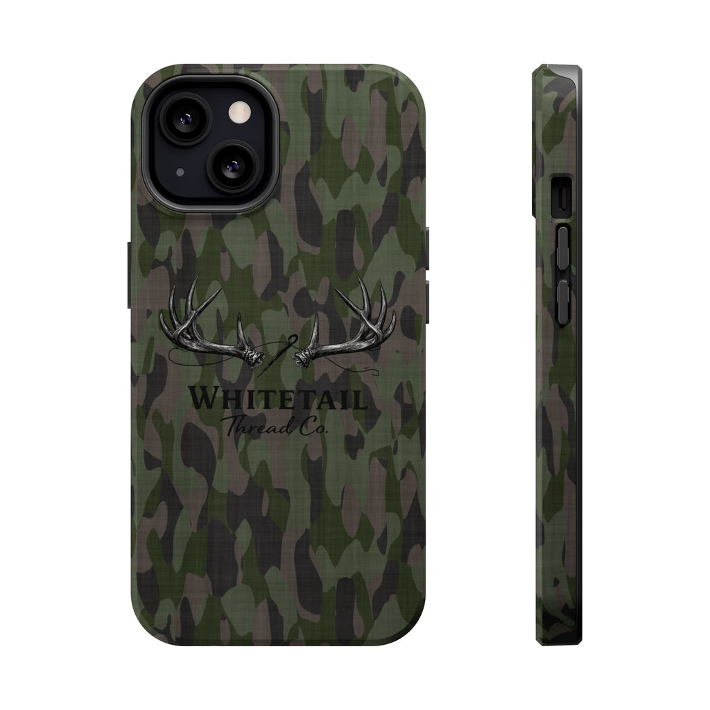 Camouflage Whitetail Antlers Phone Case — Magnetic Impact-Resistant