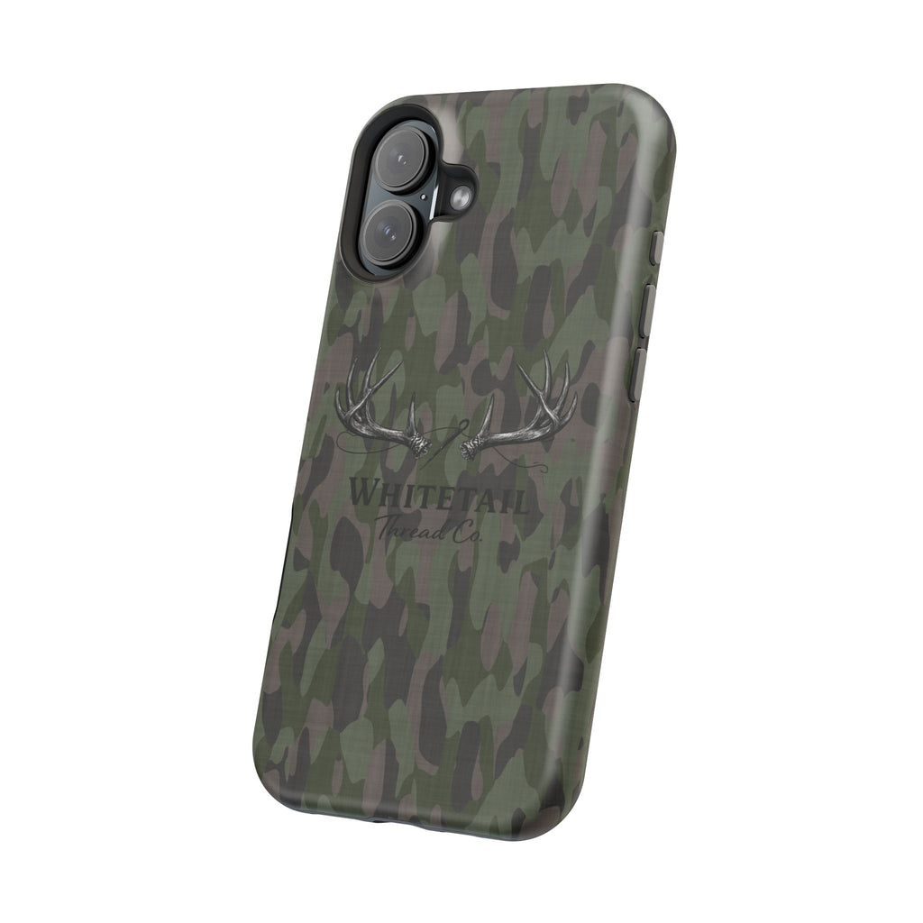 Camouflage Whitetail Antlers Phone Case — Magnetic Impact-Resistant