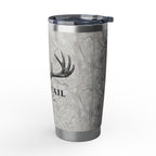 Winter Tree Camo Whitetail Thread Co. 20oz Insulated Tumbler – Camouflage Antler Design