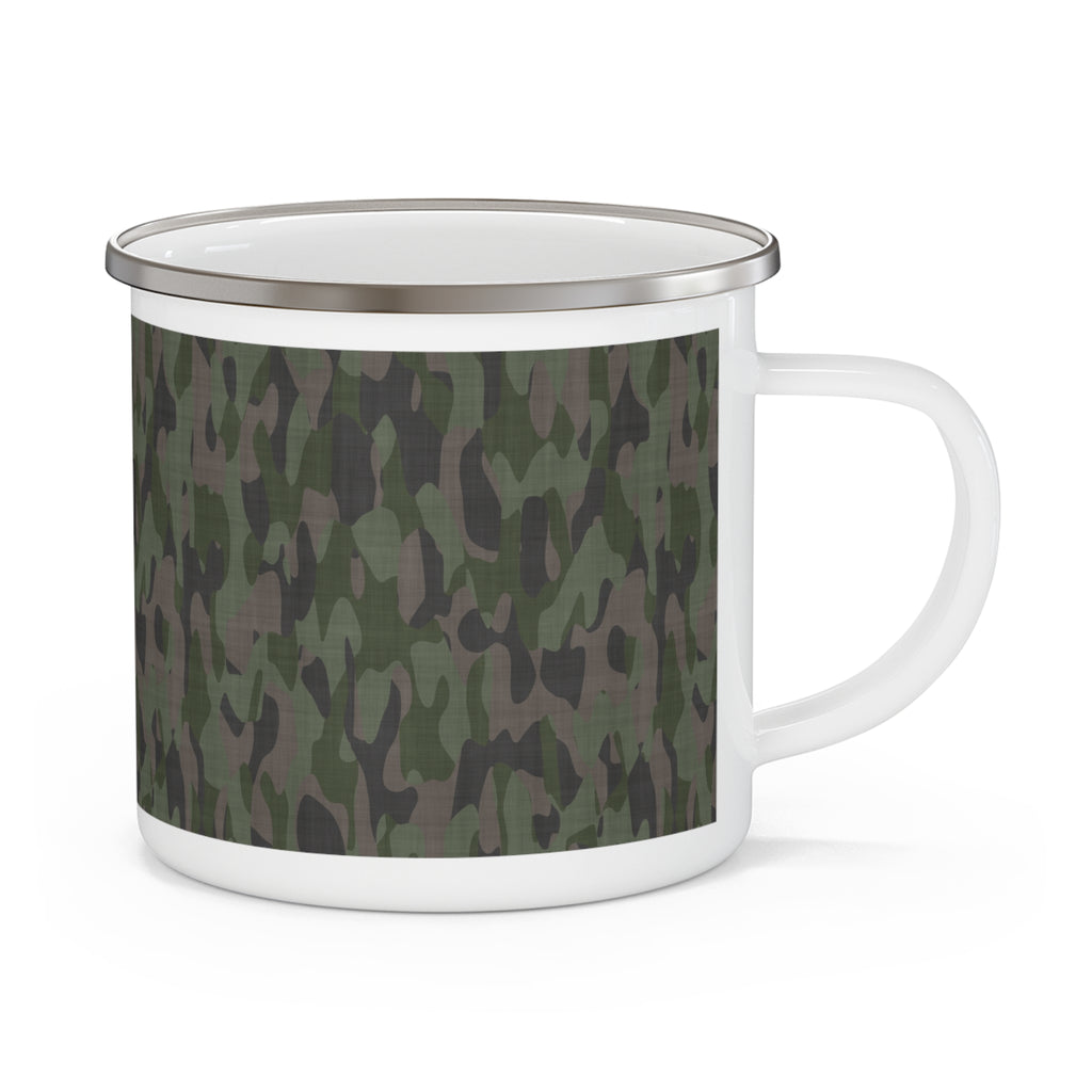 Camo Enamel  Mug — Outdoor Hunting Coffee Cup