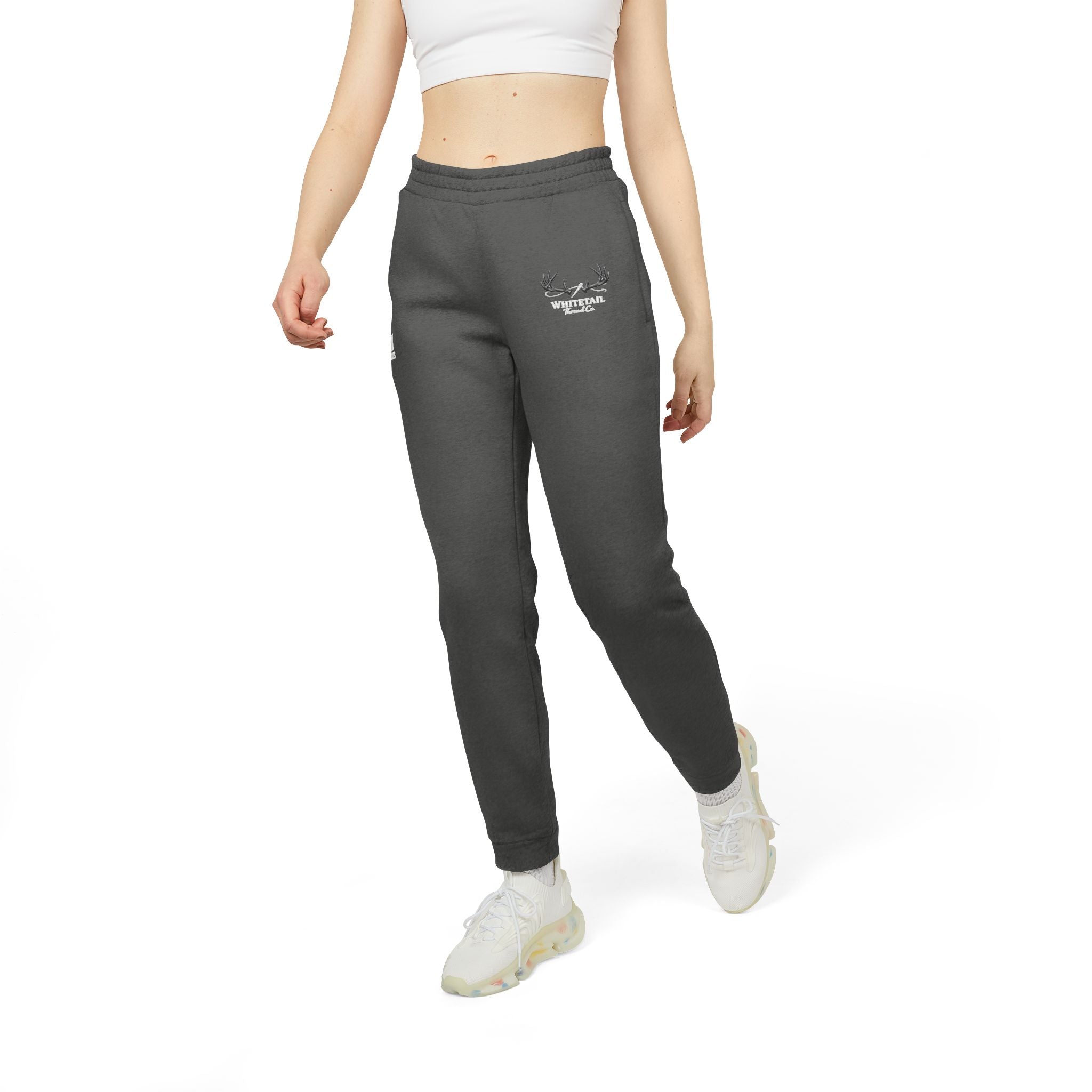 Adidas Fleece Joggers — Antler Logo Sweatpants