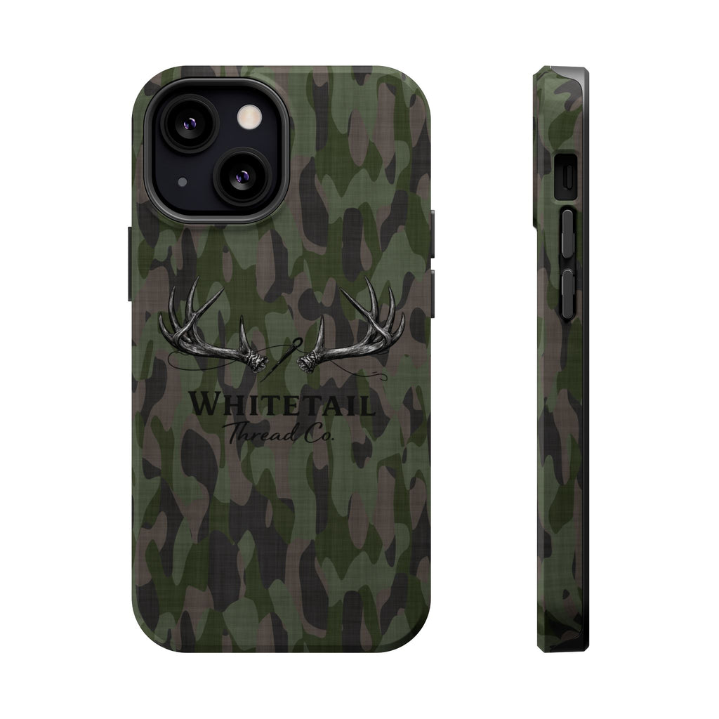 Camouflage Whitetail Antlers Phone Case — Magnetic Impact-Resistant