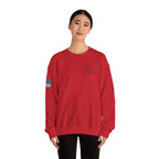 Whitetail Thread Antler Crewneck Sweatshirt — Small logo American Flag Sleeve