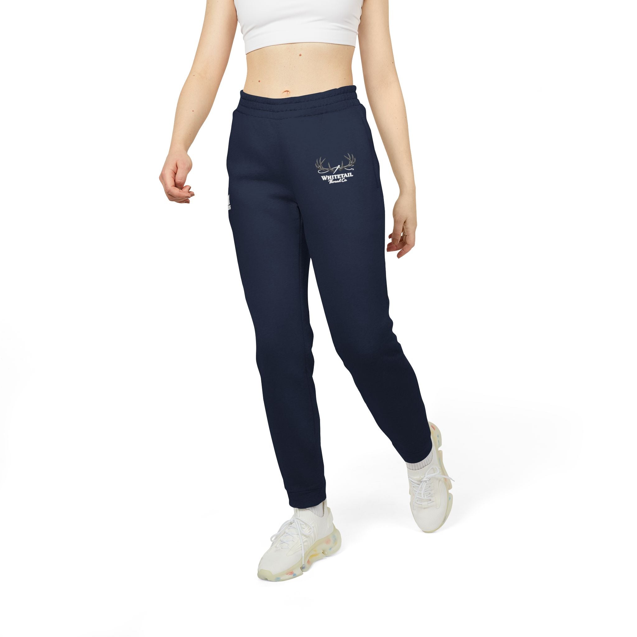 Adidas Fleece Joggers — Antler Logo Sweatpants