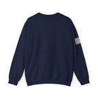 Whitetail Thread Antler Crewneck Sweatshirt — Small logo American Flag Sleeve