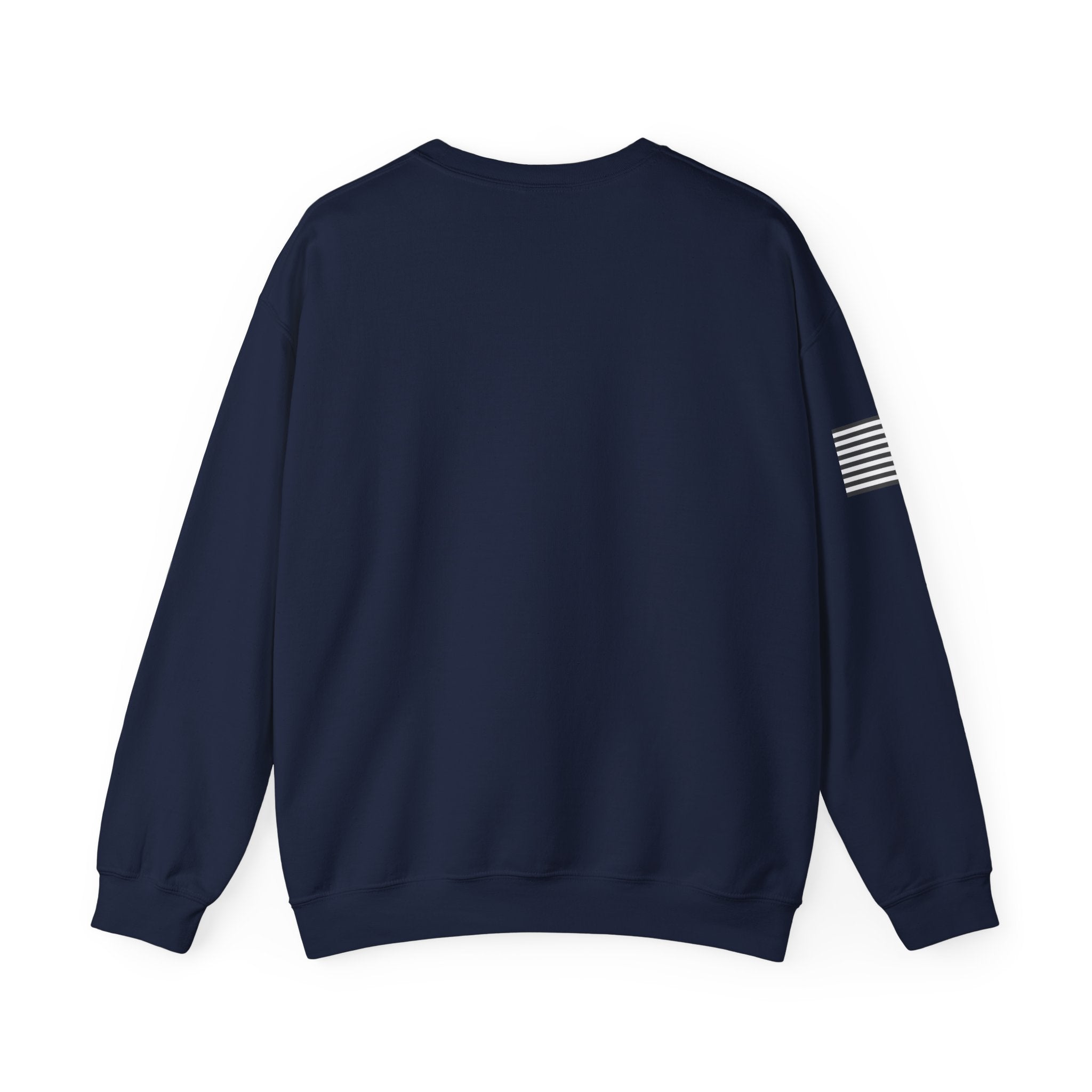Whitetail Thread Antler Crewneck Sweatshirt — Small logo American Flag Sleeve