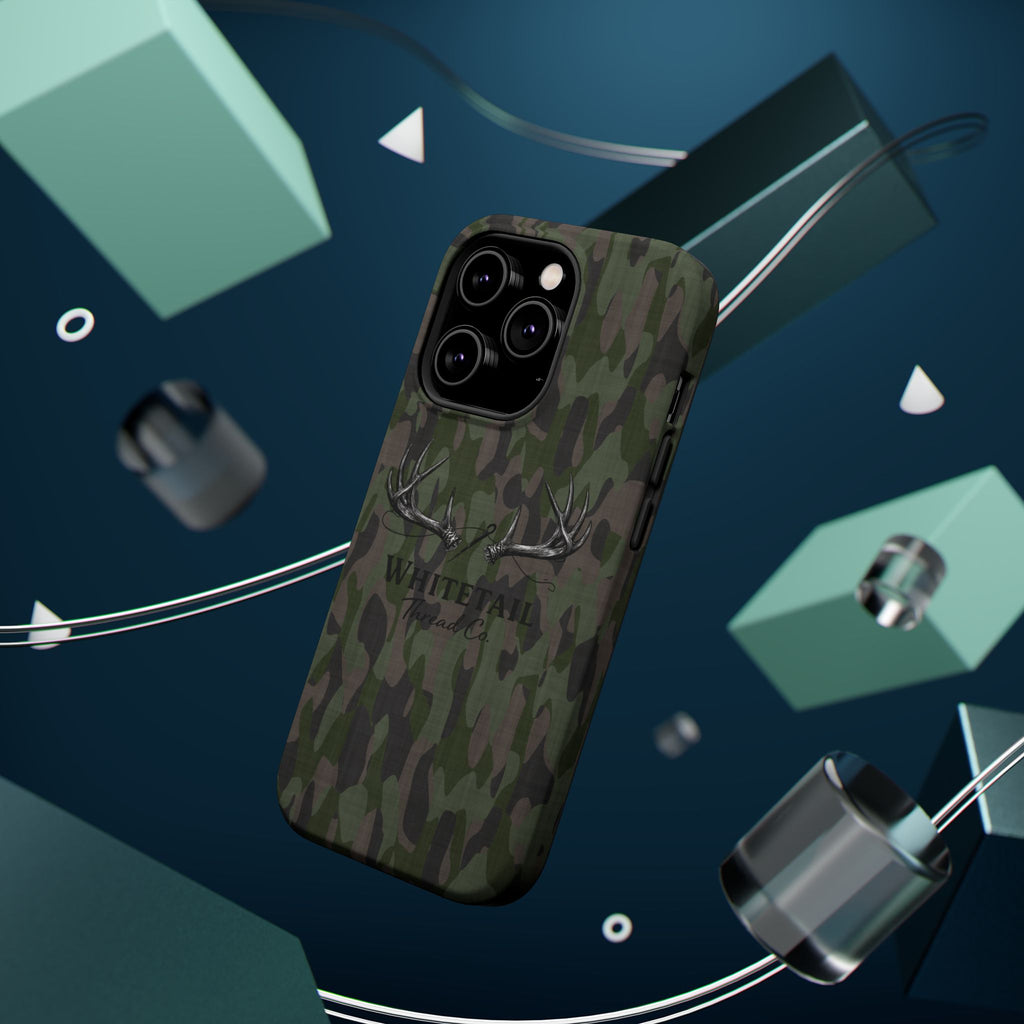 Camouflage Whitetail Antlers Phone Case — Magnetic Impact-Resistant