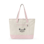 Whitetail Antler Canvas Tote — Zippered  Shopper Bag