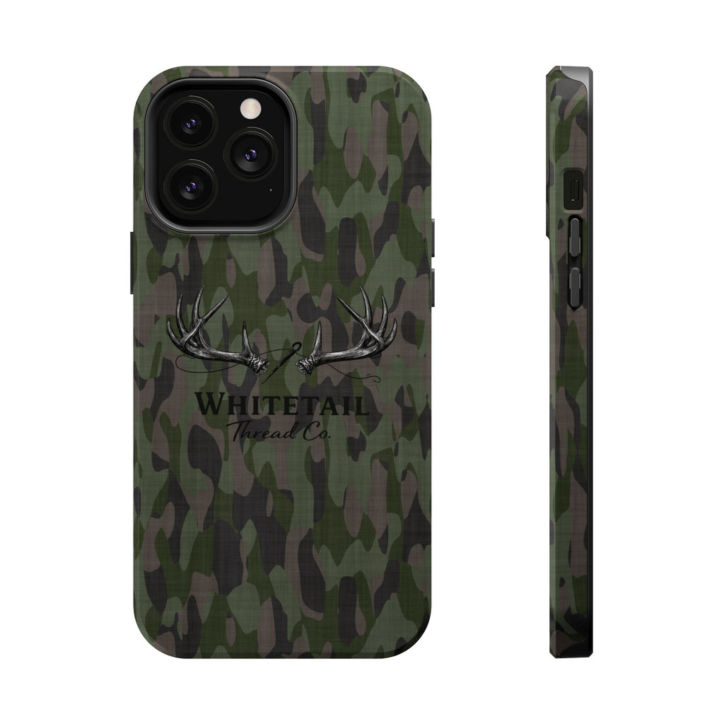 Camouflage Whitetail Antlers Phone Case — Magnetic Impact-Resistant