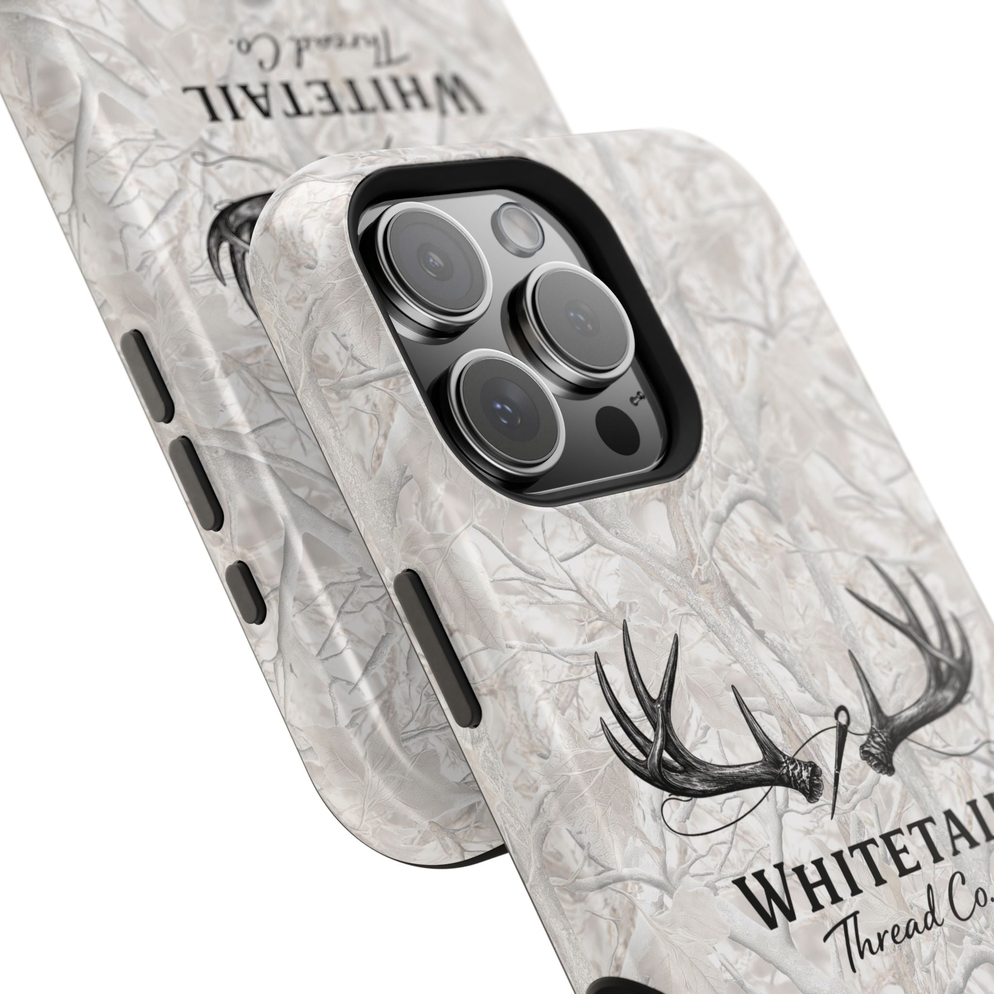 WinterTree Camouflage Whitetail Antlers Phone Case — Magnetic Impact-Resistant