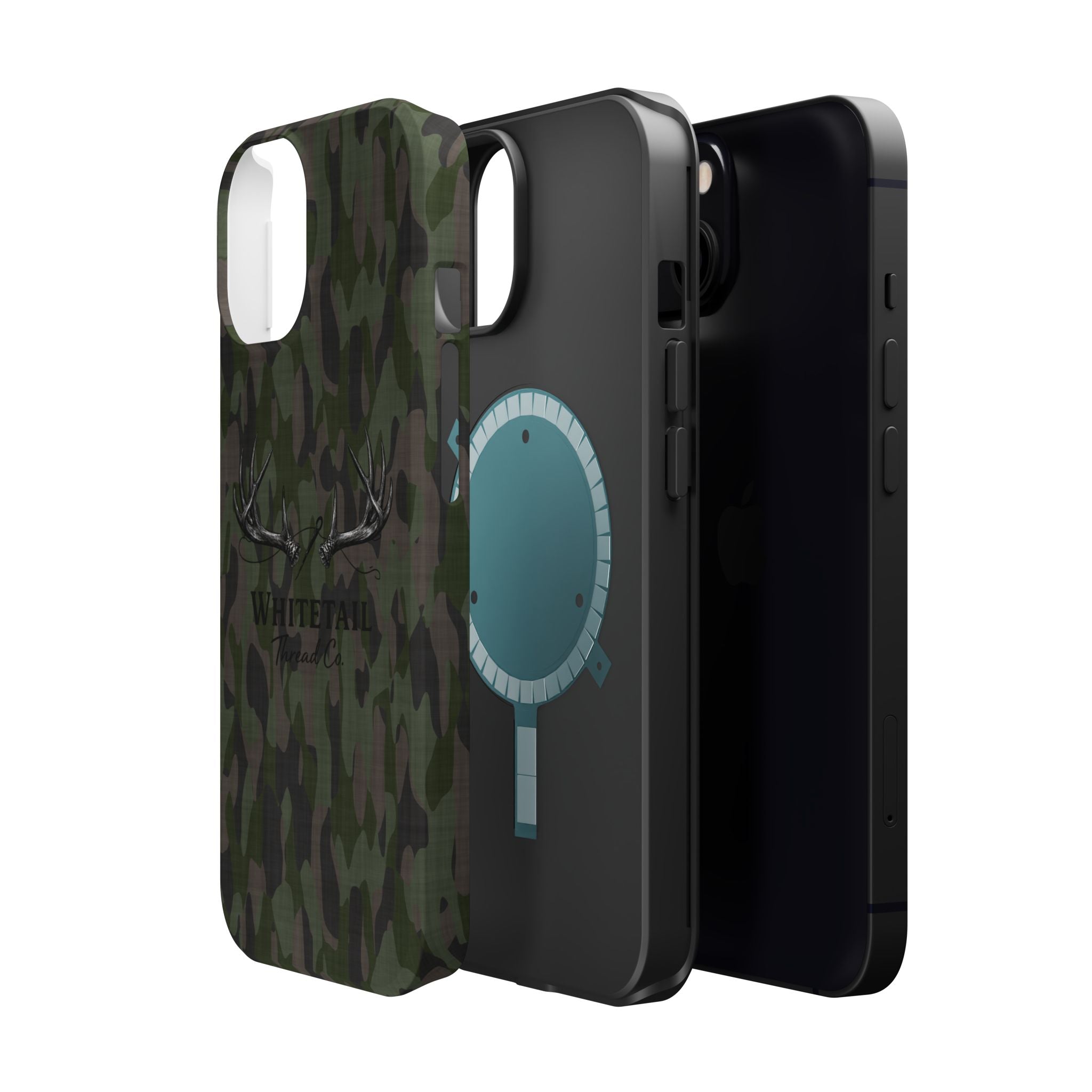 Camouflage Whitetail Antlers Phone Case — Magnetic Impact-Resistant