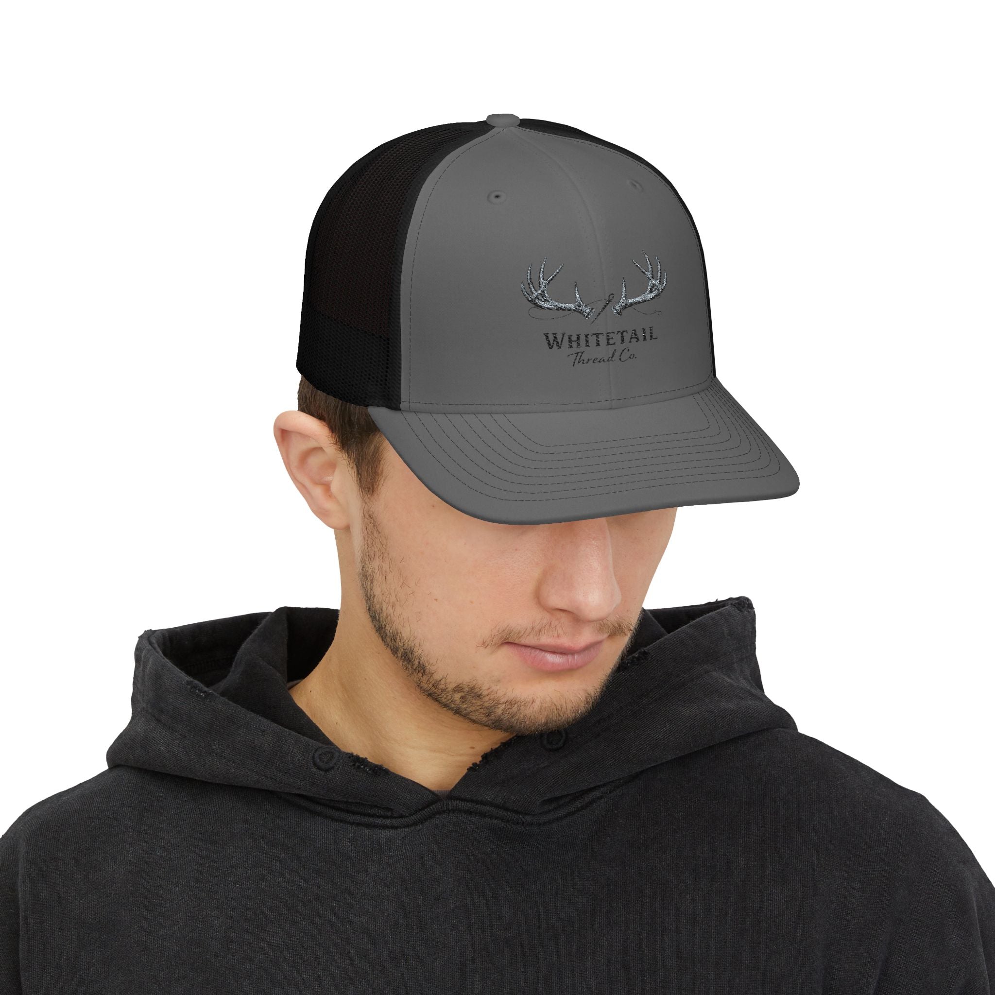 Richardson 112 Hat — Embroidered Whitetail Antlers Snapback