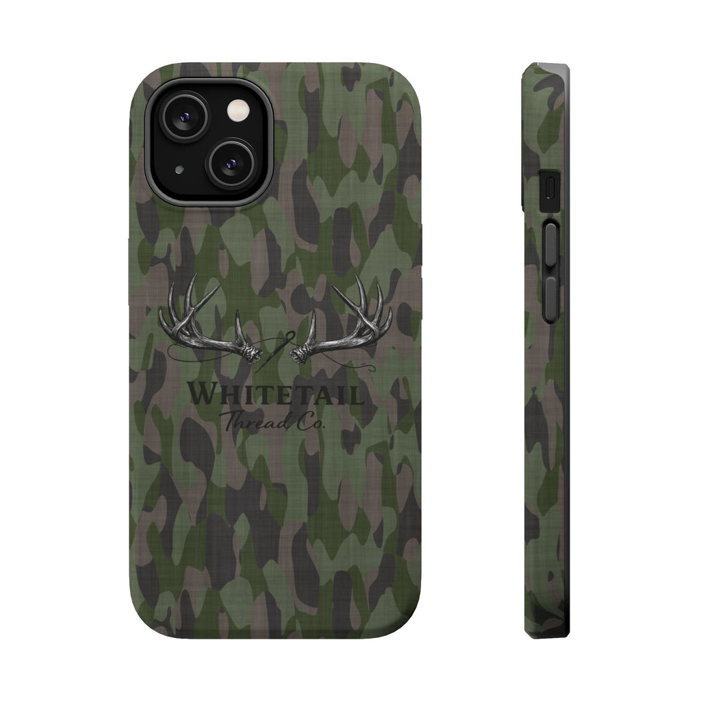 Camouflage Whitetail Antlers Phone Case — Magnetic Impact-Resistant