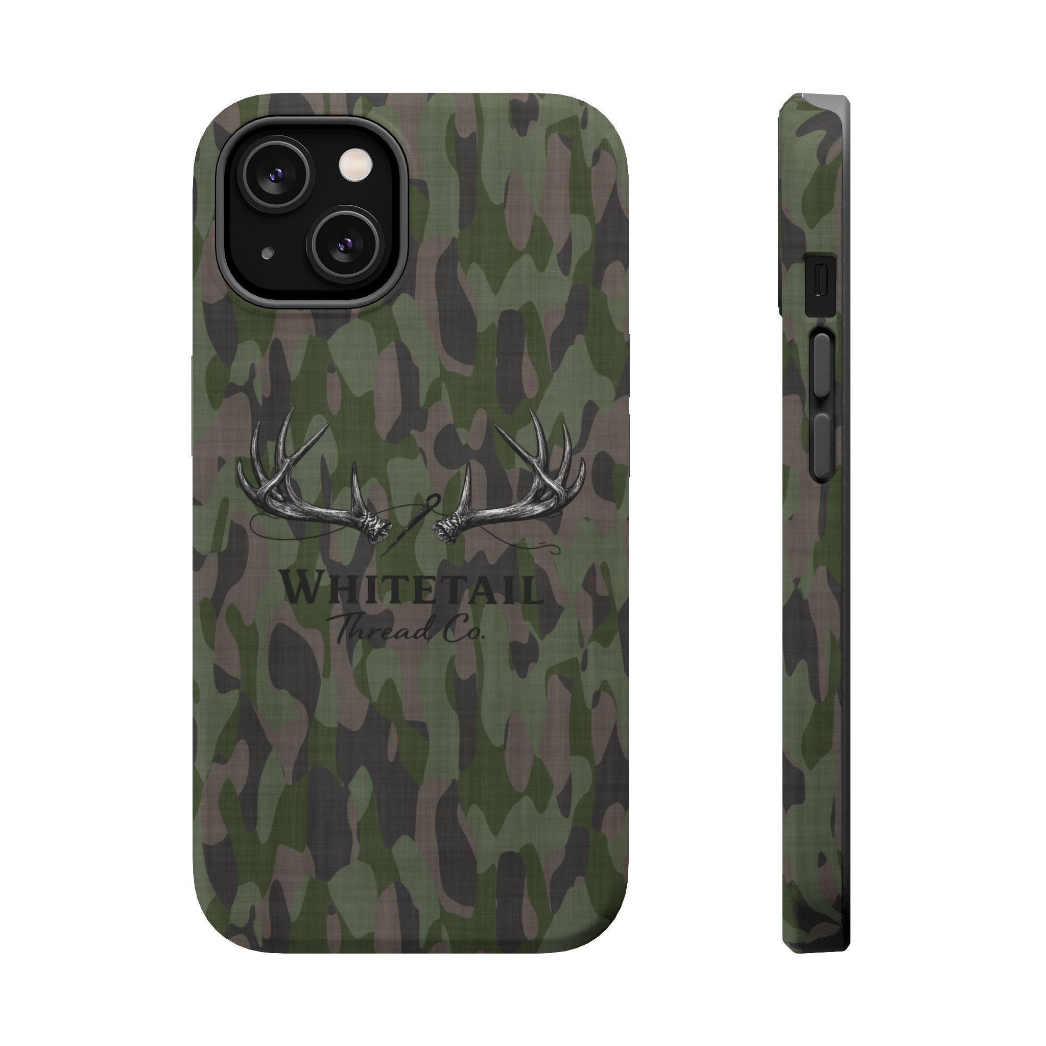 Camouflage Whitetail Antlers Phone Case — Magnetic Impact-Resistant