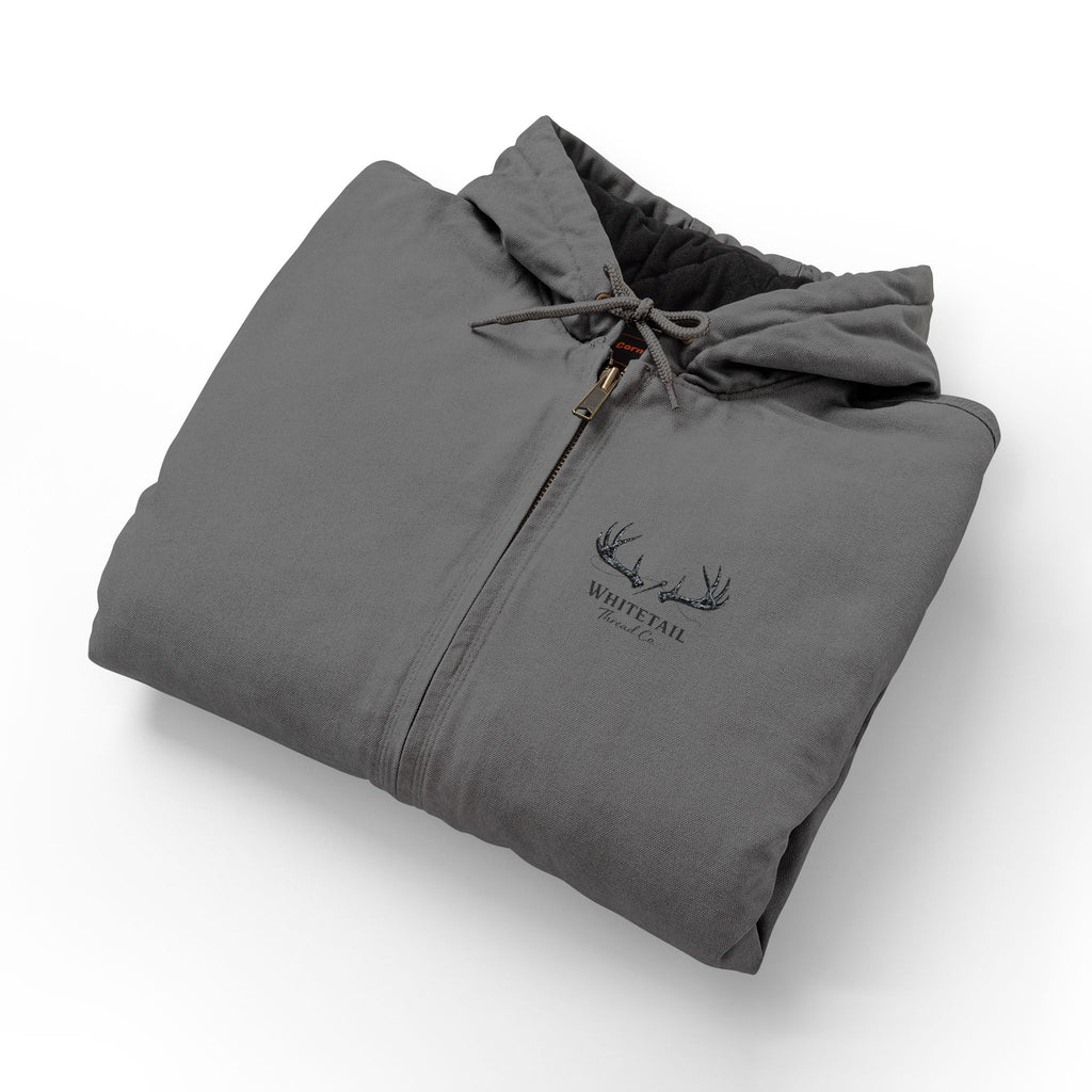 Embroidered Work Jacket — Durable Hooded Duck Cloth
