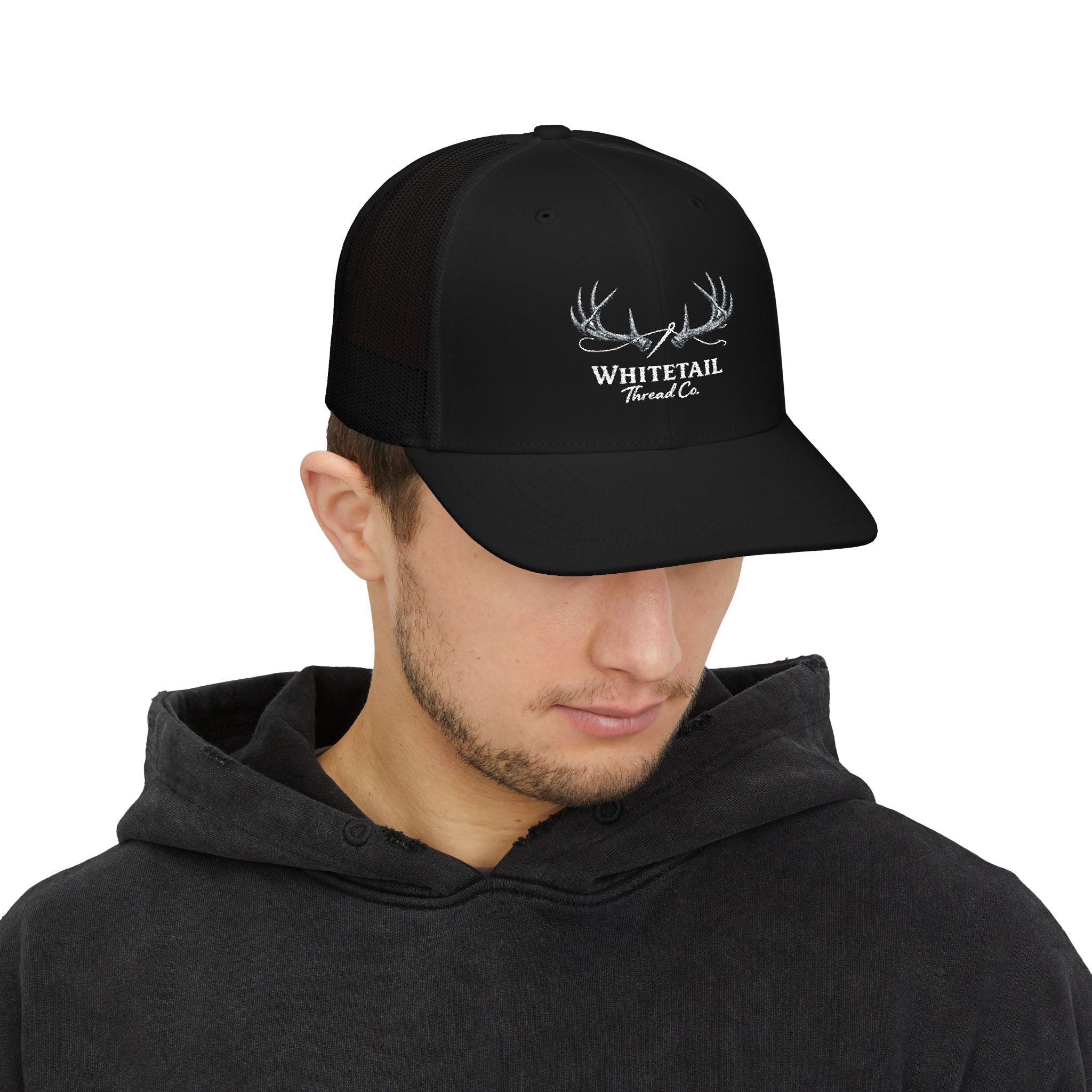 Embroidered Whitetail Antlers Snapback- Richardson 112 Hat