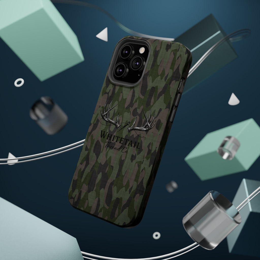 Camouflage Whitetail Antlers Phone Case — Magnetic Impact-Resistant