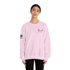 Whitetail Thread Antler Crewneck Sweatshirt — Small logo American Flag Sleeve