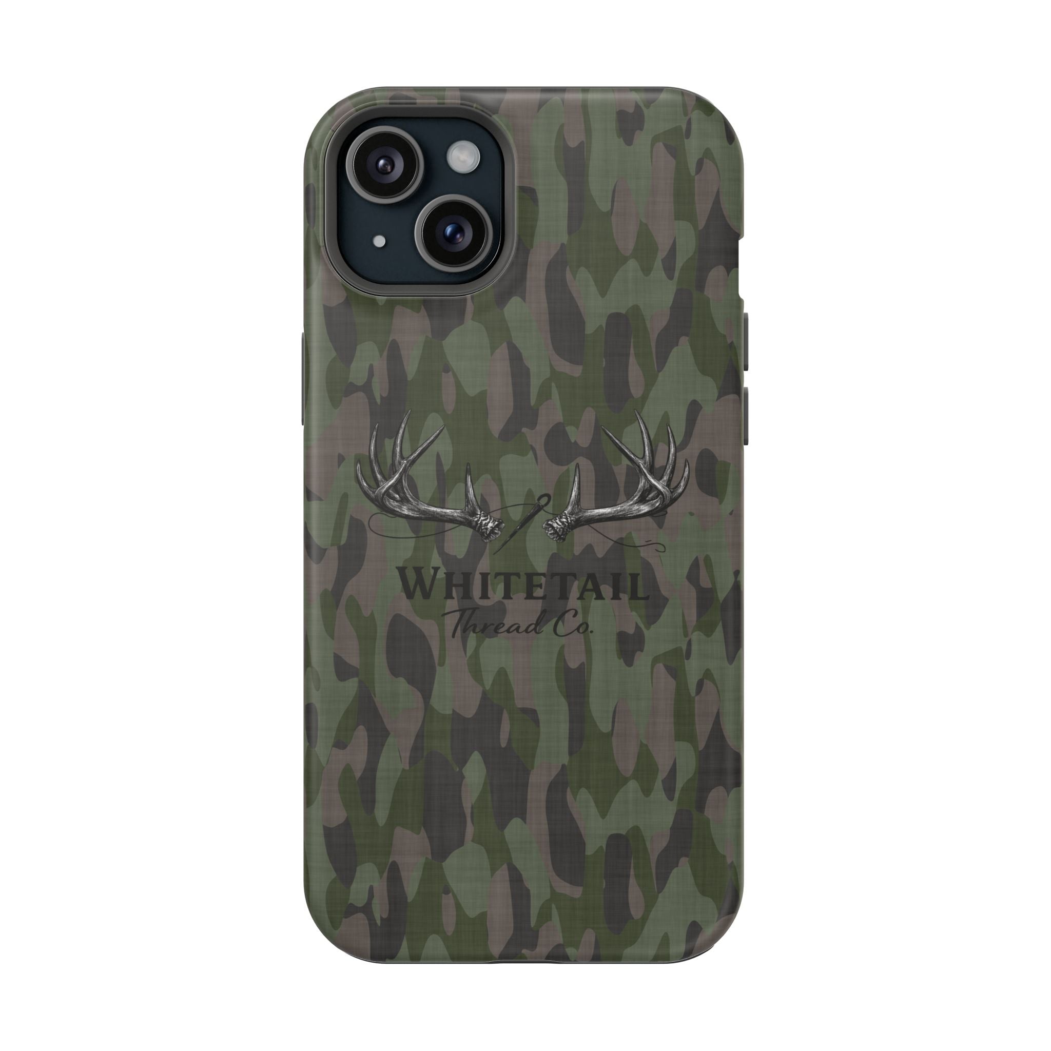 Camouflage Whitetail Antlers Phone Case — Magnetic Impact-Resistant