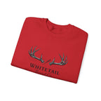 Whitetail Thread Co. Antler Crewneck Sweatshirt — American Flag Sleeve