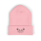 Embroidered 'Whitetail' Antler Knit Beanie — Cozy Hunting & Outdoor Winter Hat