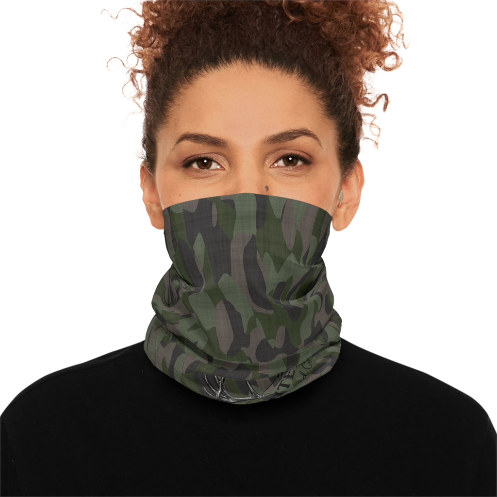 Camo Whitetail Thread Co. Neck Gaiter — Lightweight Hunting Face Mask & Headband