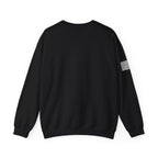 Whitetail Thread Antler Crewneck Sweatshirt — Small logo American Flag Sleeve