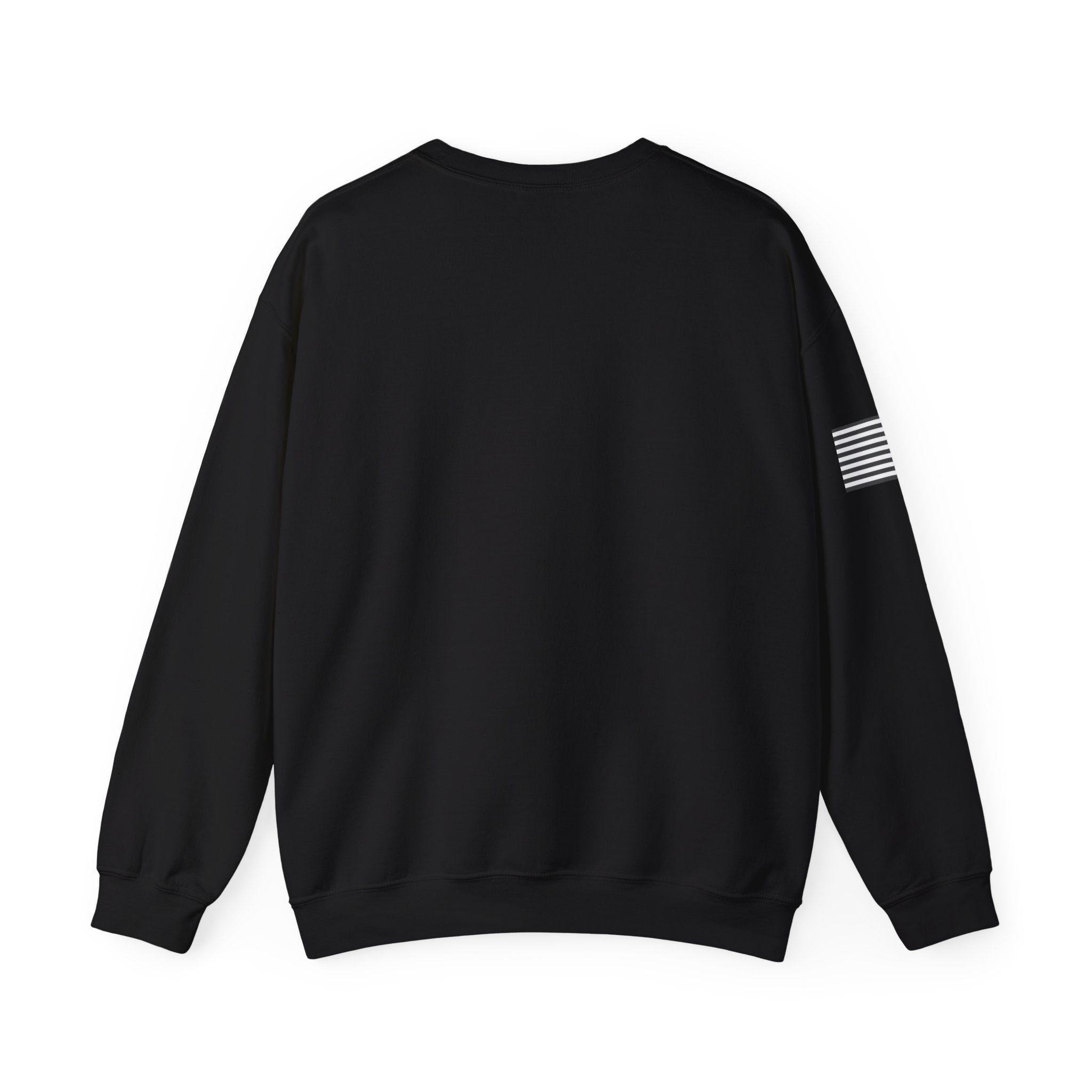 Whitetail Thread Antler Crewneck Sweatshirt — Small logo American Flag Sleeve