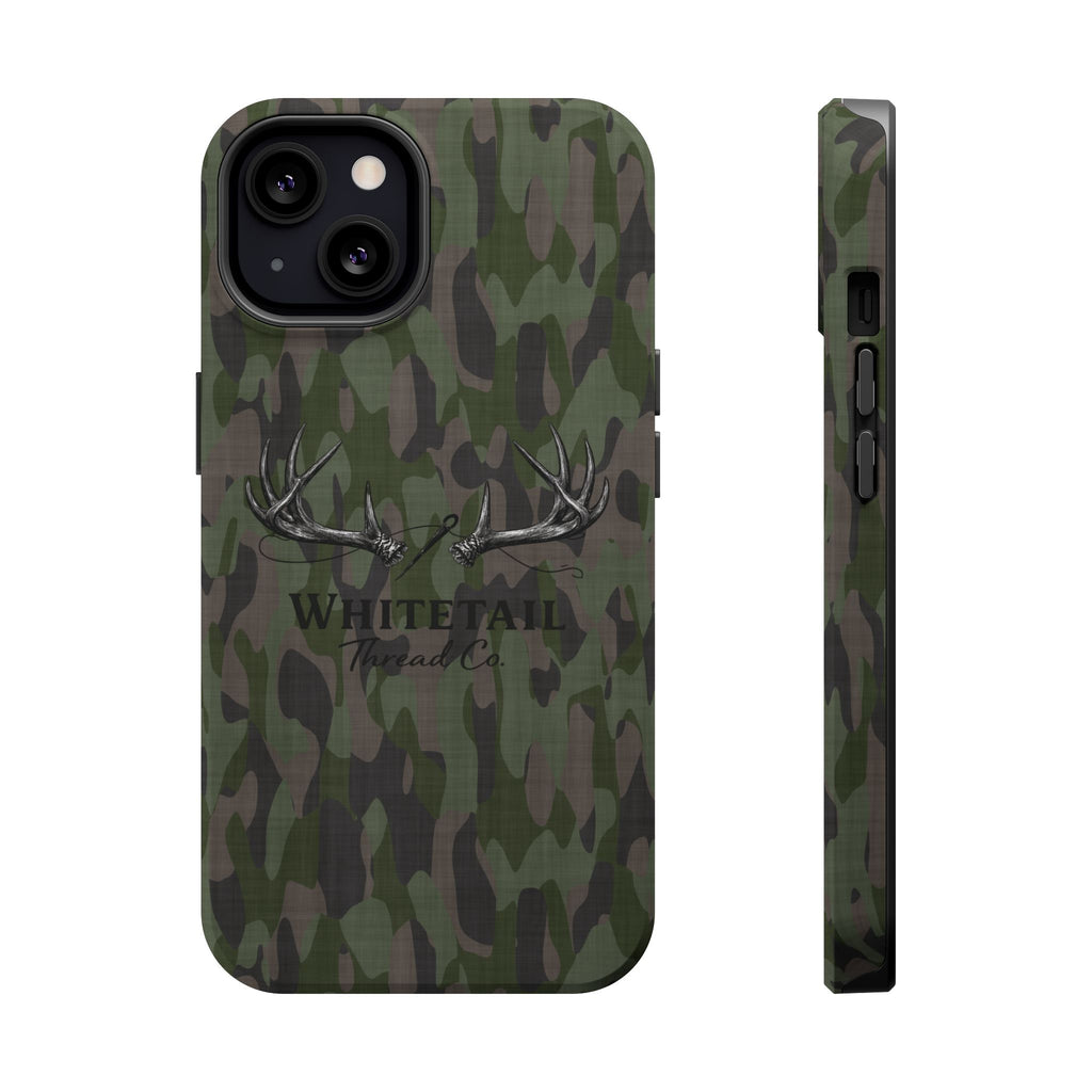 Camouflage Whitetail Antlers Phone Case — Magnetic Impact-Resistant