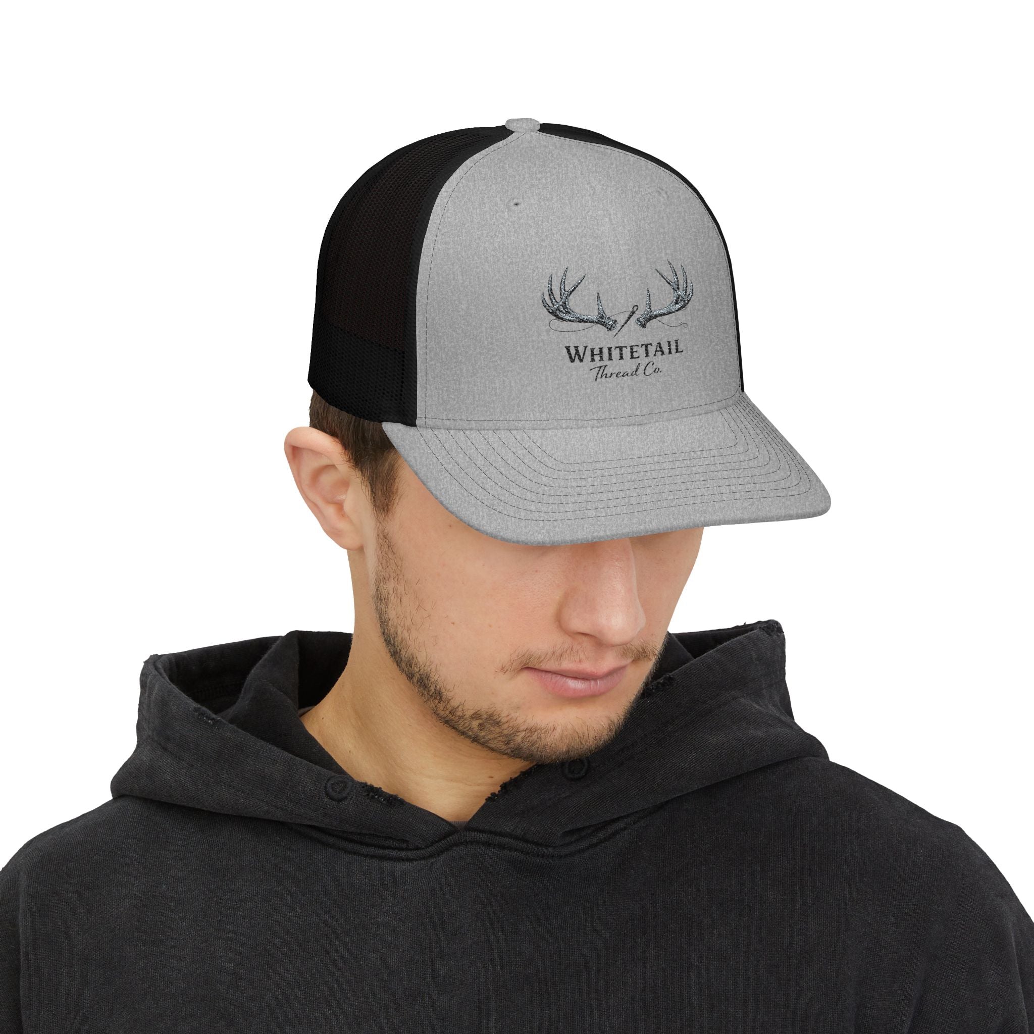 Richardson 112 Hat — Embroidered Whitetail Antlers Snapback