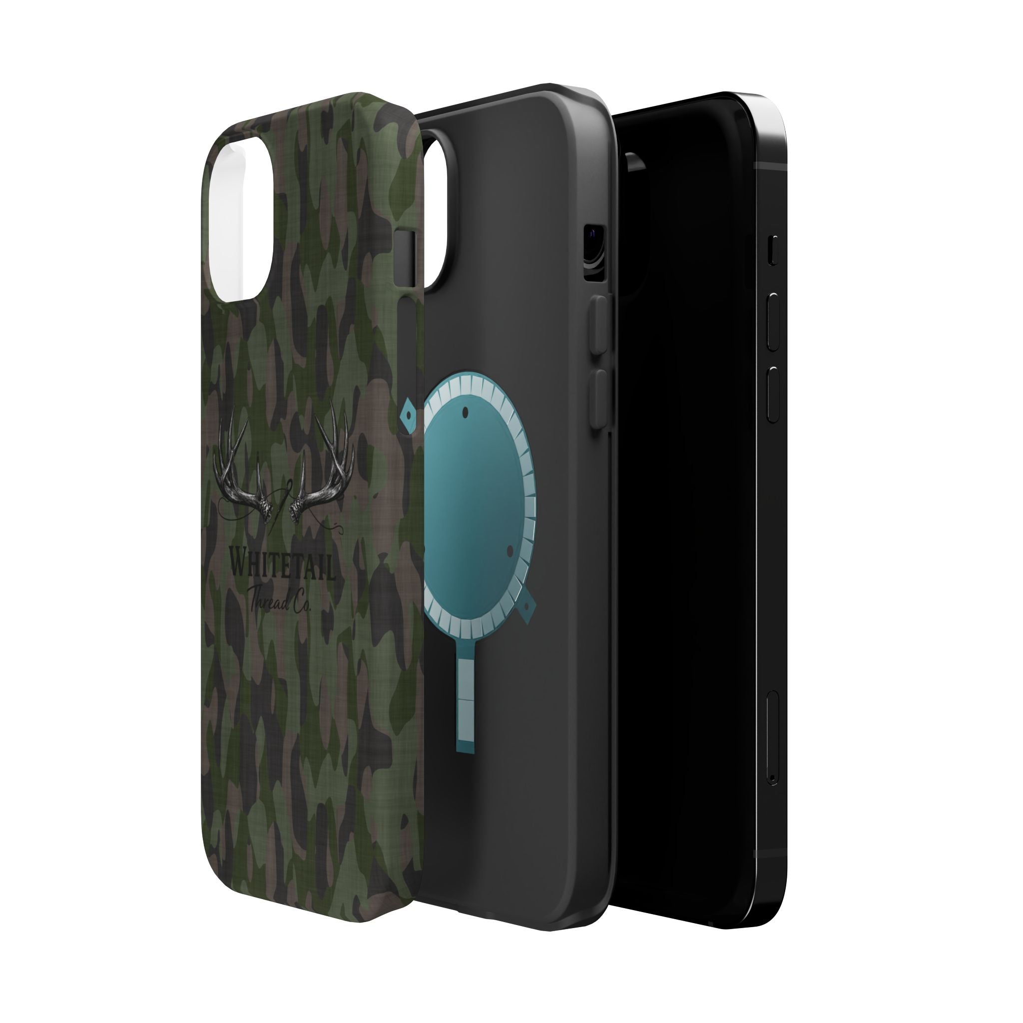 Camouflage Whitetail Antlers Phone Case — Magnetic Impact-Resistant