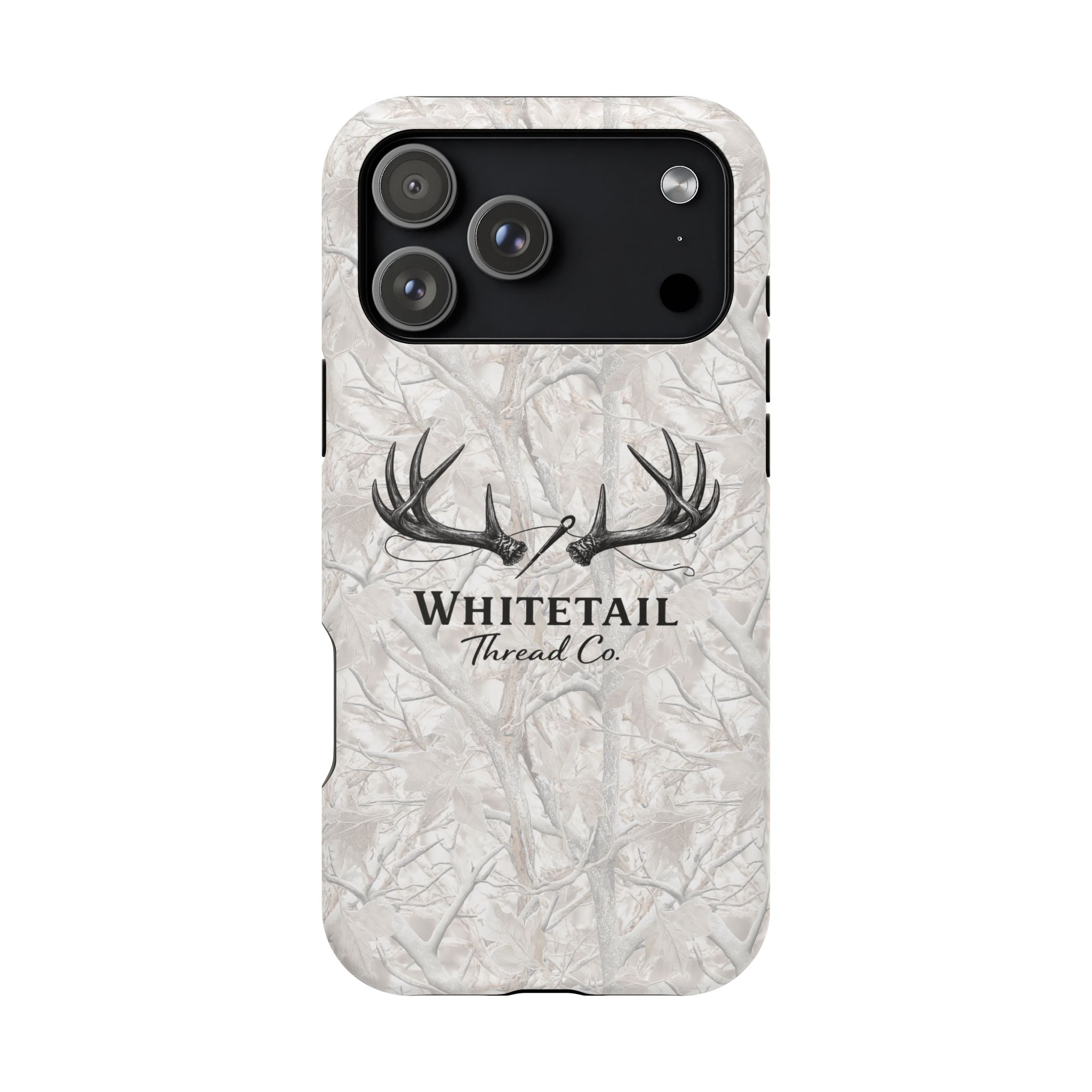 WinterTree Camouflage Whitetail Antlers Phone Case — Magnetic Impact-Resistant