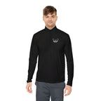 Quarter-Zip Pullover — Minimal Antler Logo Pullover