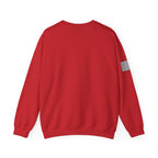 Whitetail Thread Co. Antler Crewneck Sweatshirt — American Flag Sleeve