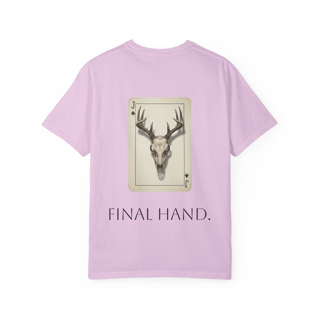 T-Shirt — 'Final Hand' Deer Skull Playing Card Graphic