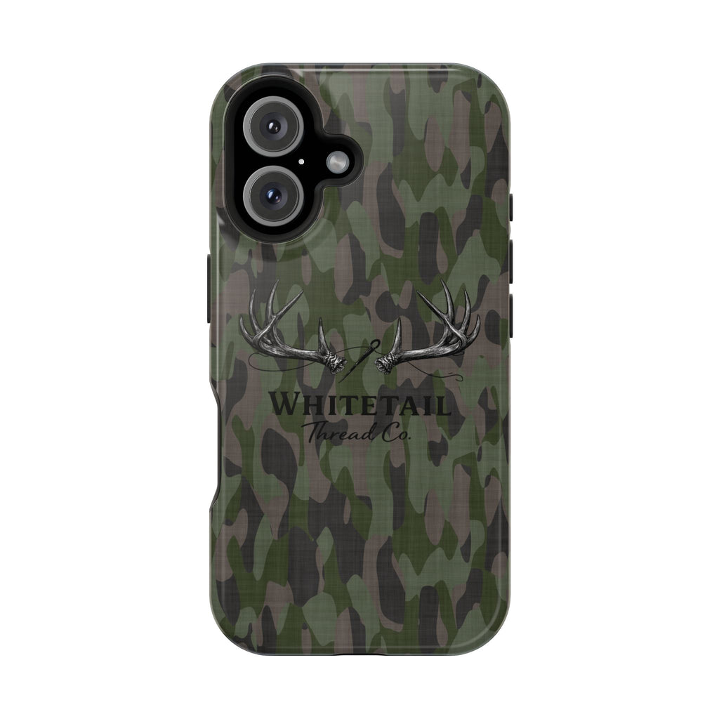 Camouflage Whitetail Antlers Phone Case — Magnetic Impact-Resistant