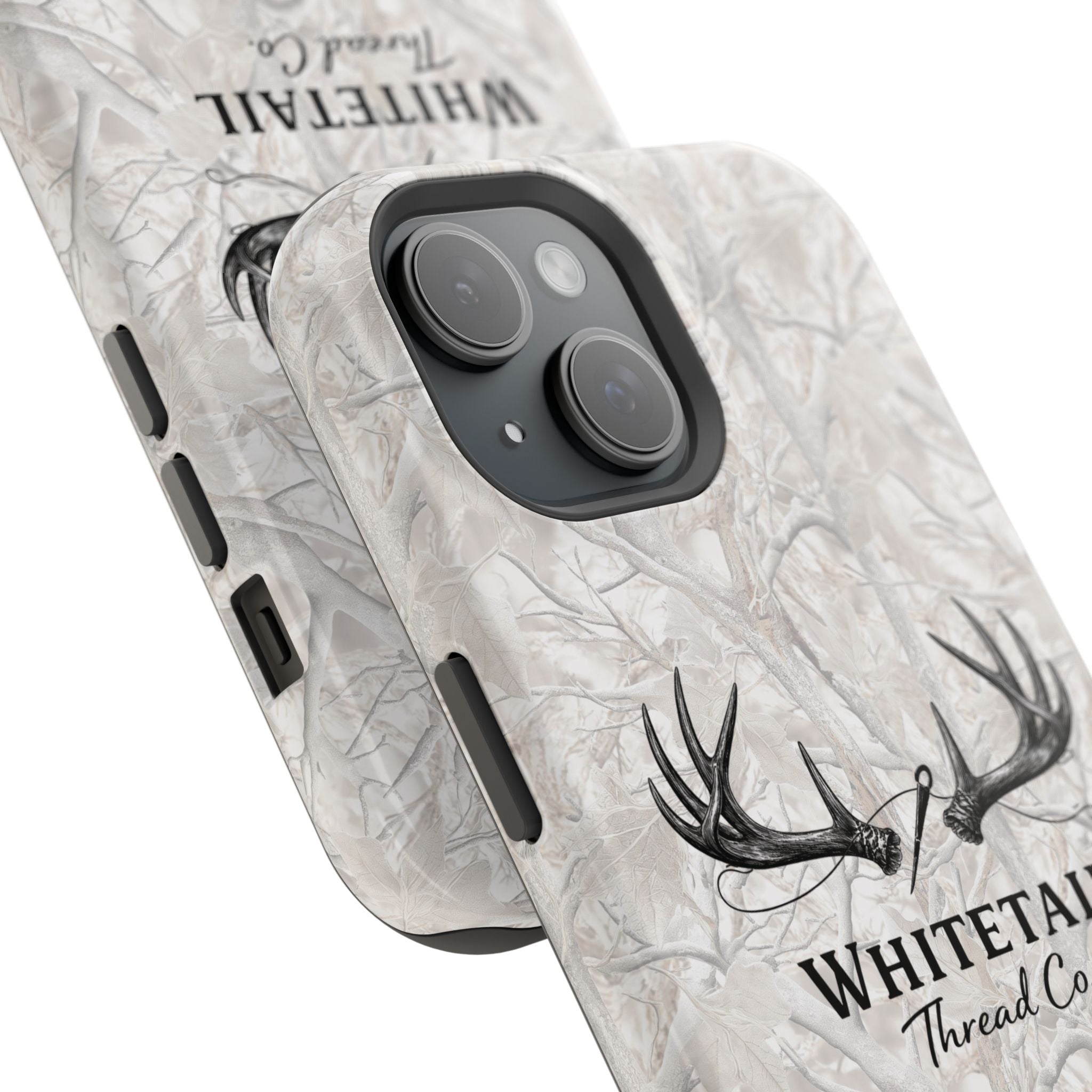 WinterTree Camouflage Whitetail Antlers Phone Case — Magnetic Impact-Resistant