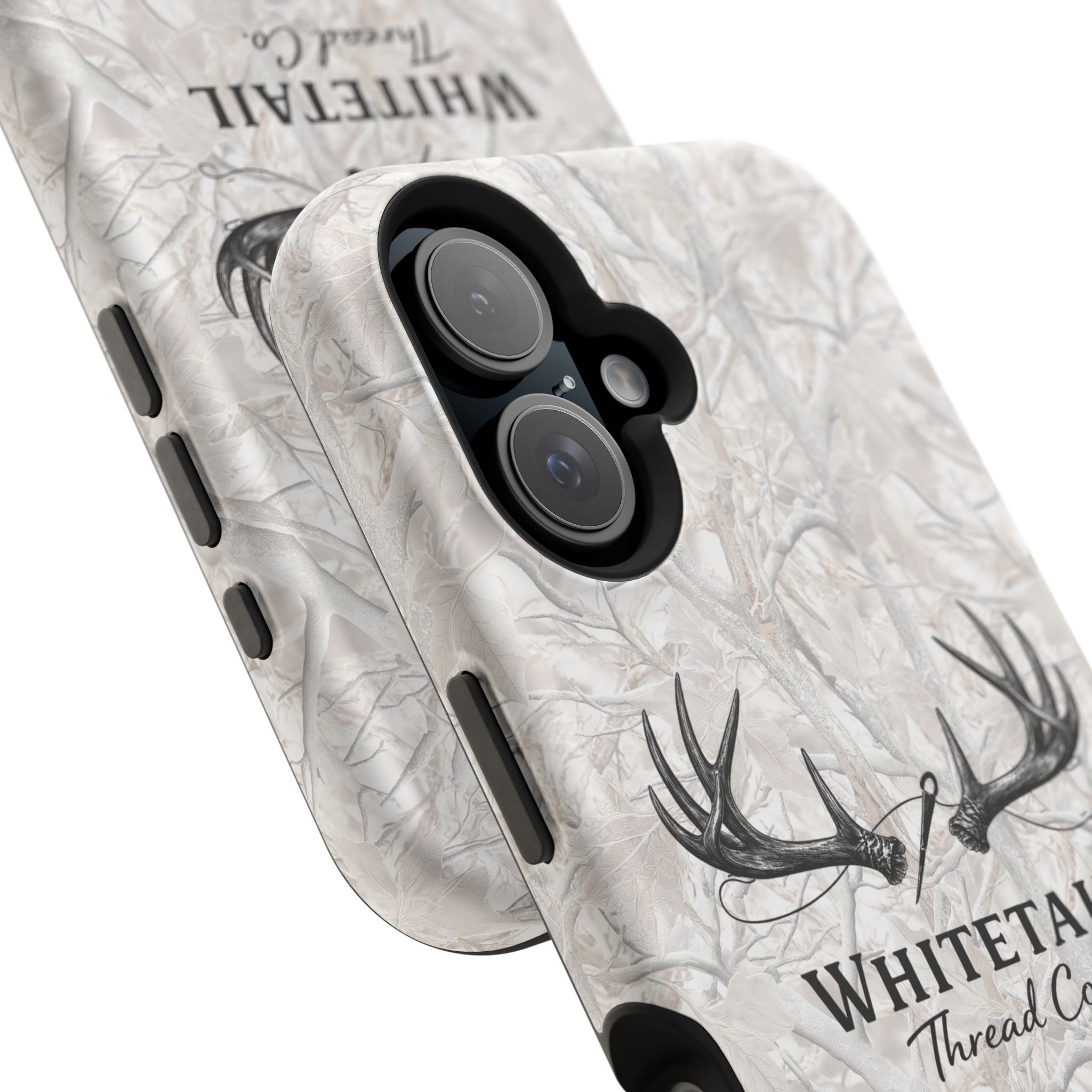WinterTree Camouflage Whitetail Antlers Phone Case — Magnetic Impact-Resistant