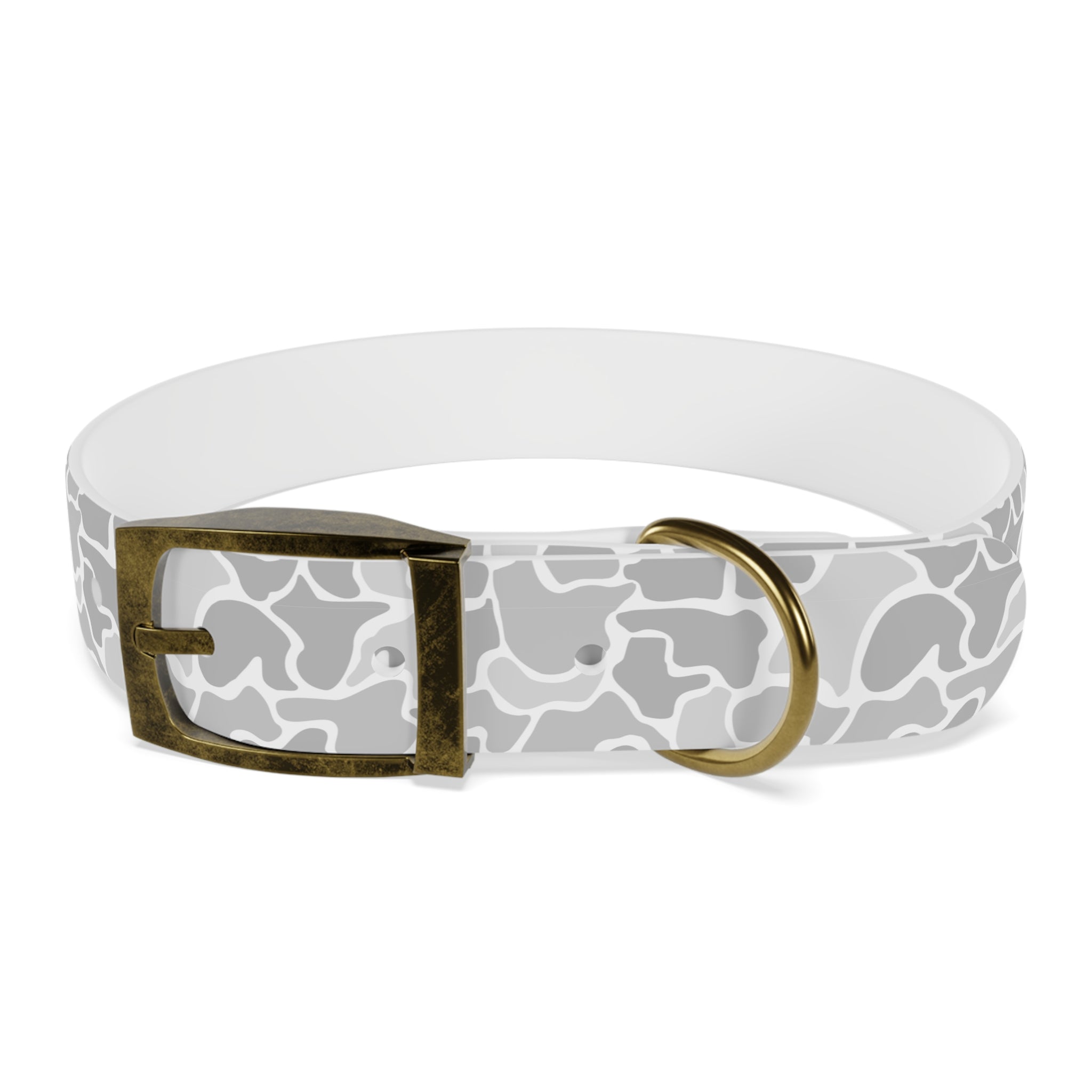 Gray Duck Camo Dog Collar
